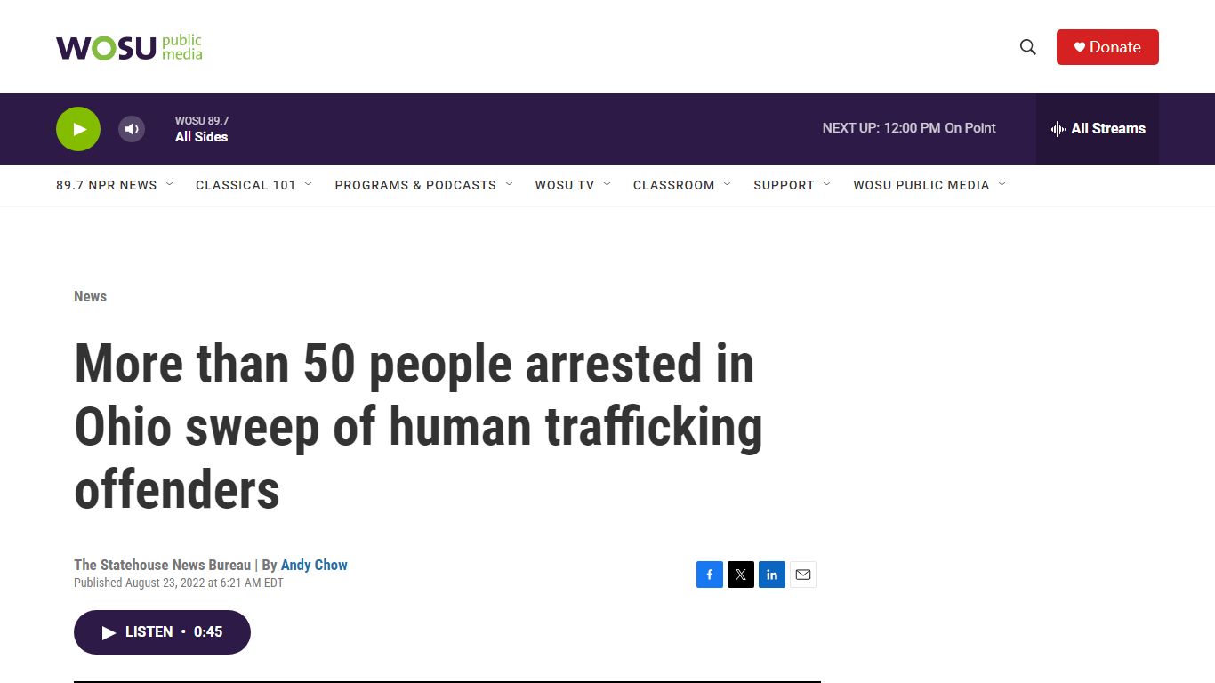 More than 50 people arrested in Ohio sweep of human trafficking ...